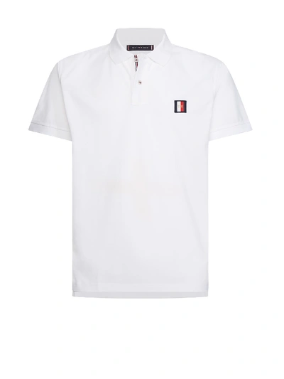 Shop Tommy Hilfiger White Polo In Bianco