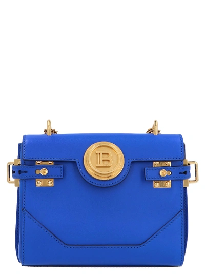 Shop Balmain Bbuzz Bag In Blue