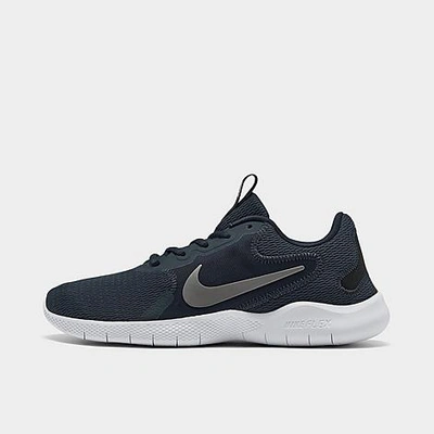 Shop Nike Men's Flex Experience Rn 9 Running Shoes In Obsidian/metallic Cool Grey/black