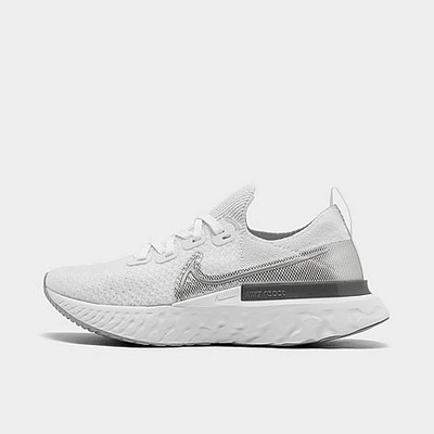 Shop Nike Women's React Infinity Run Flyknit Running Shoes In White