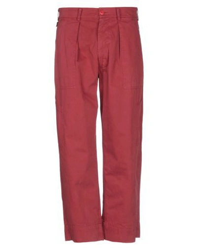 Shop East Harbour Surplus Marion Man Pants Red Size 34 Cotton