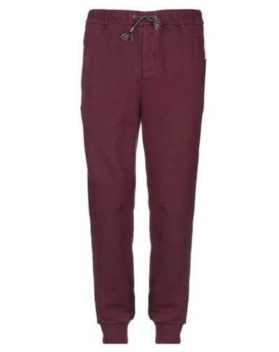 Shop Marni Pants In Maroon