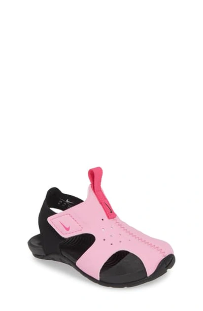 Shop Nike Sunray Protect 2 Sandal In Psychic Pink/ Fuchsia-black