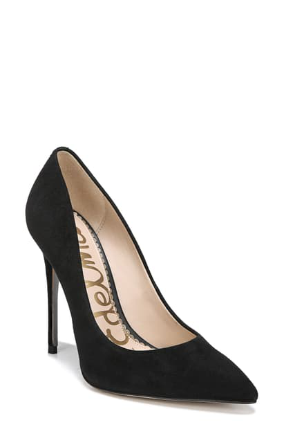 sam edelman black suede pumps