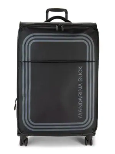 Shop Mandarina Duck 31-inch Trolley Suitcase In Black