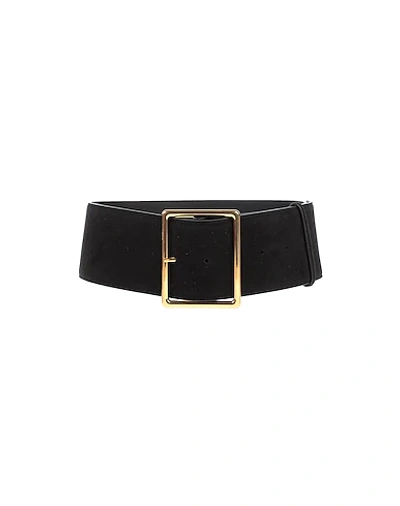 Shop Saint Laurent High-waist Belt In Black