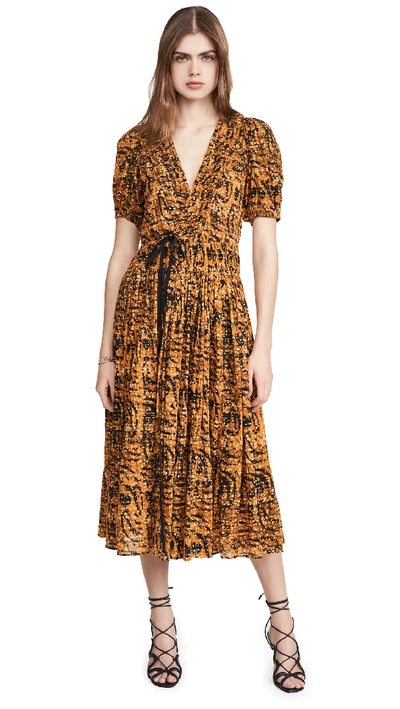 Shop Ulla Johnson Kemala Dress In Marigold