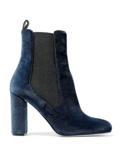 Shop M Missoni Ankle Boots In Dark Blue