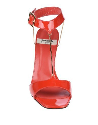 Shop Marskinryyppy Sandals In Red