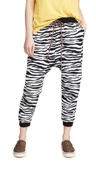 Shop R13 Harem Sweatpants In Zebra