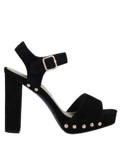 Shop Atelier Mercadal Sandals In Black