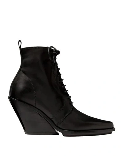 Shop Ann Demeulemeester Ankle Boots In Black