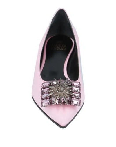 Shop Fausto Puglisi Ballet Flats In Pink