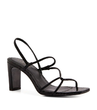 Shop Sandro Leather Strappy Sandals 70