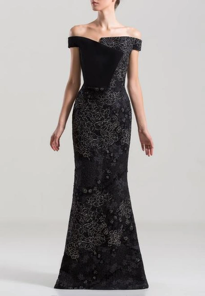 Shop Saiid Kobeisy Long Off Shoulder Gown