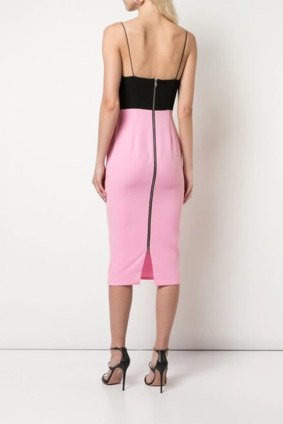 Shop Alex Perry Lee-two-tone Midi Dress