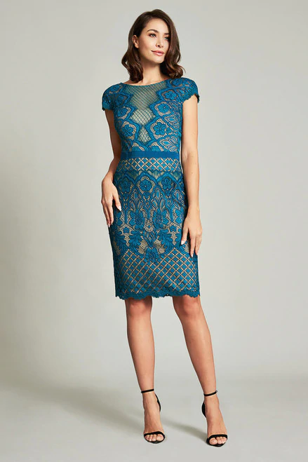 tadashi shoji lace sheath dress