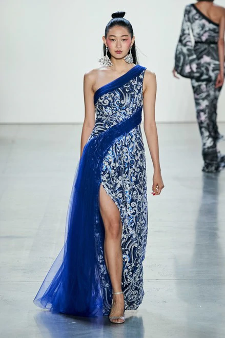 tadashi shoji one shoulder
