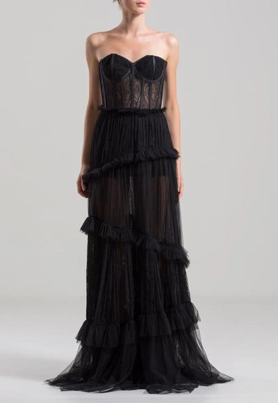 Shop Saiid Kobeisy Strapless Tulle Gown