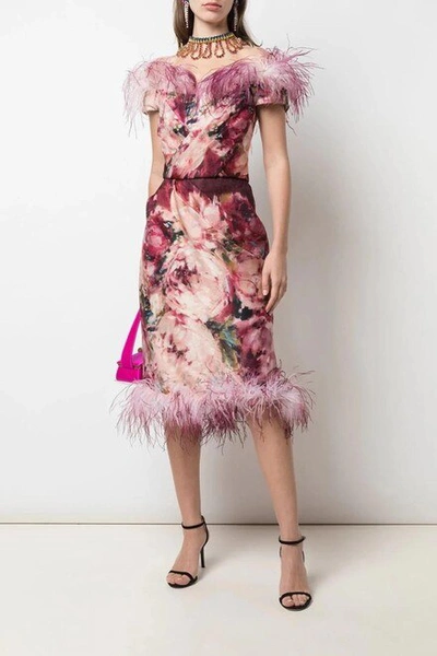 Shop Marchesa Ombre Floral Cocktail