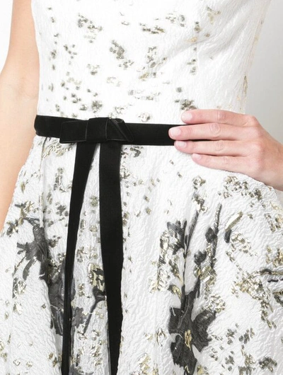 Shop Marchesa Notte Strapless Floral Tiered Gown