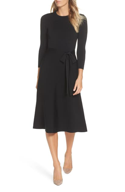 eliza j fit and flare sweater dress