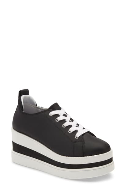 steve madden black platform sneakers