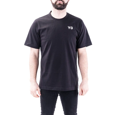 Shop Y-3 Adidas  Blend Cotton T-shirt In Black