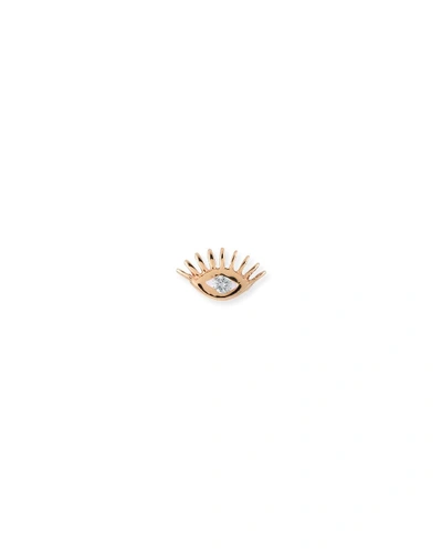 Shop Kismet By Milka Evil Eye Stud Earring With White Diamond (single)