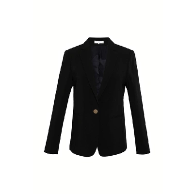 Shop Gerard Darel Alida - Tailored Crepe Jacket In Noir