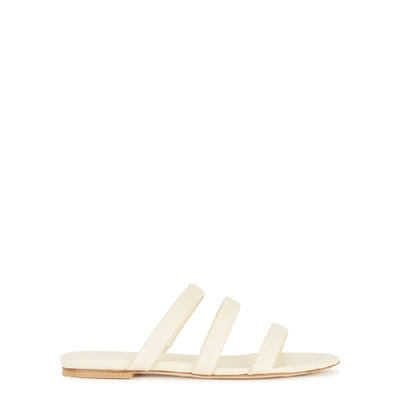 Shop Aeyde Chrissy Cream Leather Sandals