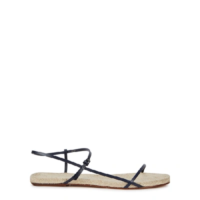 Shop The Row Bare Navy Leather Sandals