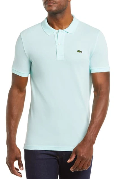 Shop Lacoste Slim Fit Pique Polo In Igloo