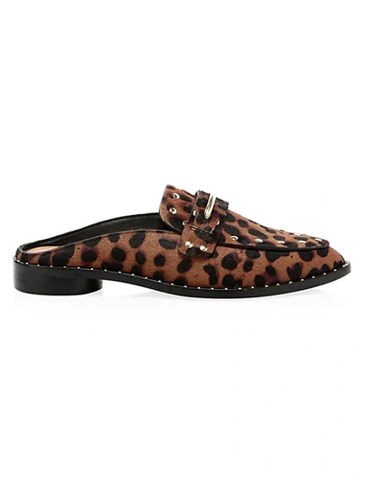 Shop Joie Taran Leopard Pony Hair Mules