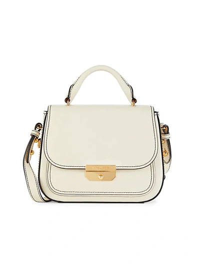 Shop Marc Jacobs Mini Rider Top Handle Bag In Marshmallow