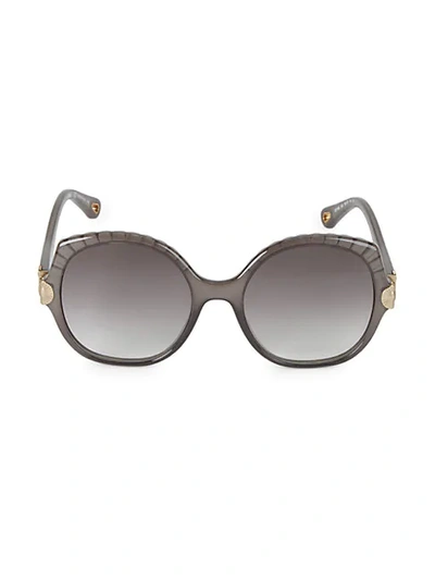Shop Chloé Women's Vera 56mm Square Sunglasses In Dark Grey