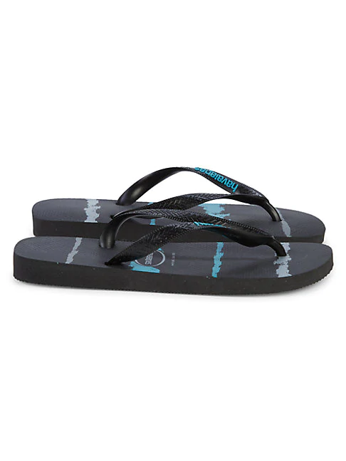 havaianas black and blue