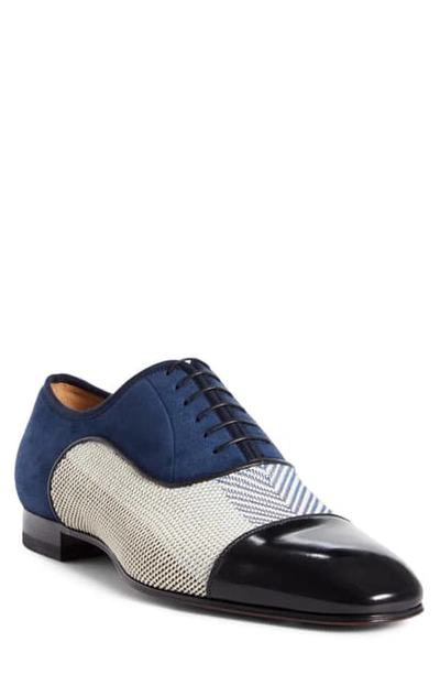 Shop Christian Louboutin Greggo Cap Toe Oxford In Version Multi