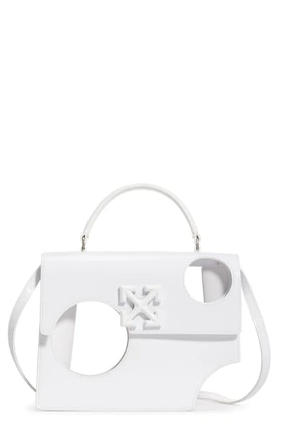 Shop Off-white Meteor Shower Jitney 2.8 Leather Bag In White No Color