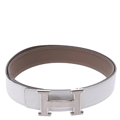 mens white hermes belt