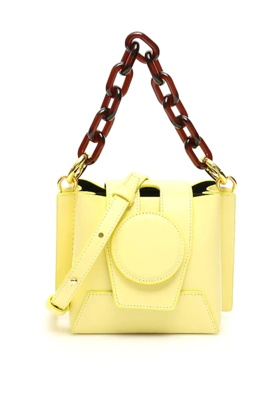 Shop Yuzefi Daria Mini Bucket Bag In Yellow