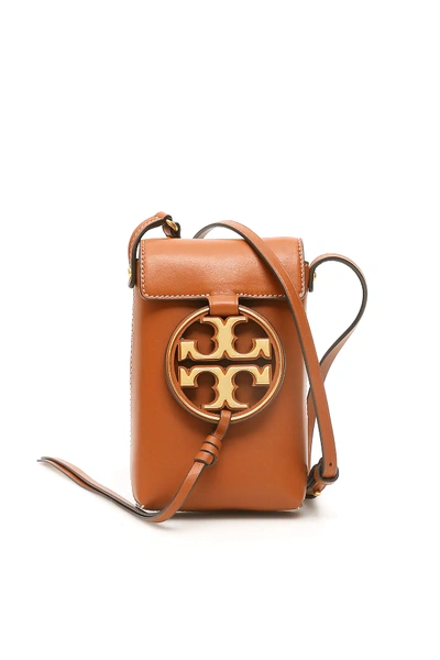 Shop Tory Burch Miller Crossbody Phone Bag In Brown