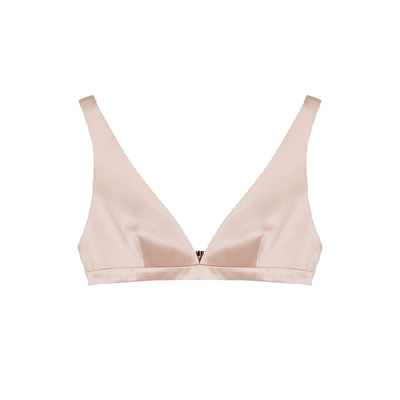 Shop Givenchy Blush Satin Bra Top In Nude