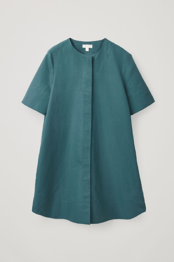 a line shirt dress