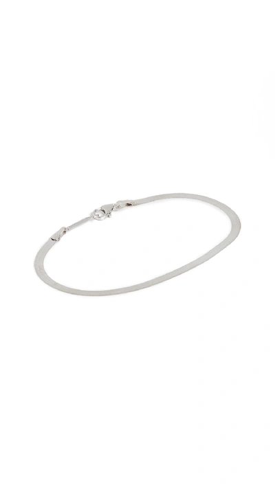 Shop Lana Jewelry 14k Liquid Gold Chain Bracelet In White Gold