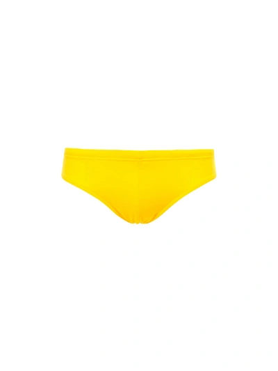Shop Dsquared2 Swim Slip In Yellow