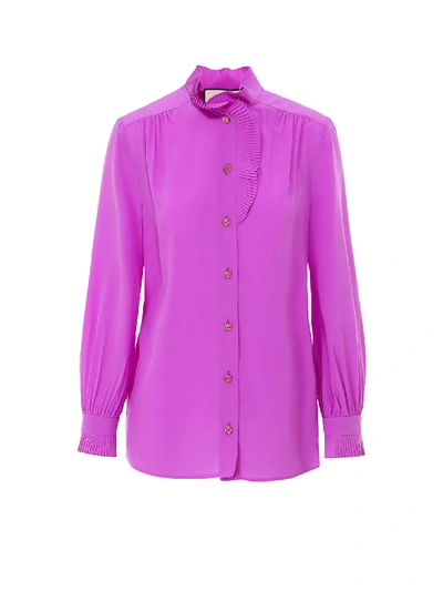 Shop Gucci Shirt In Purple