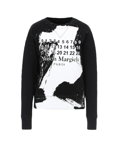 Shop Maison Margiela Sweatshirt In Black