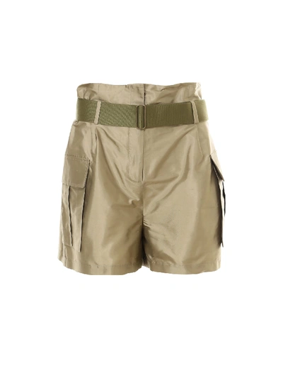 Shop Erika Cavallini Shorts In Beige