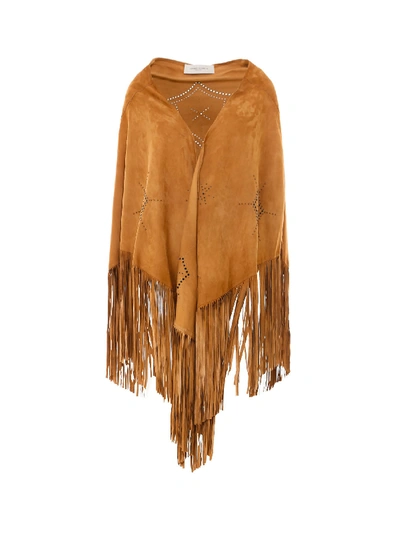 Shop Golden Goose Cape In Brown